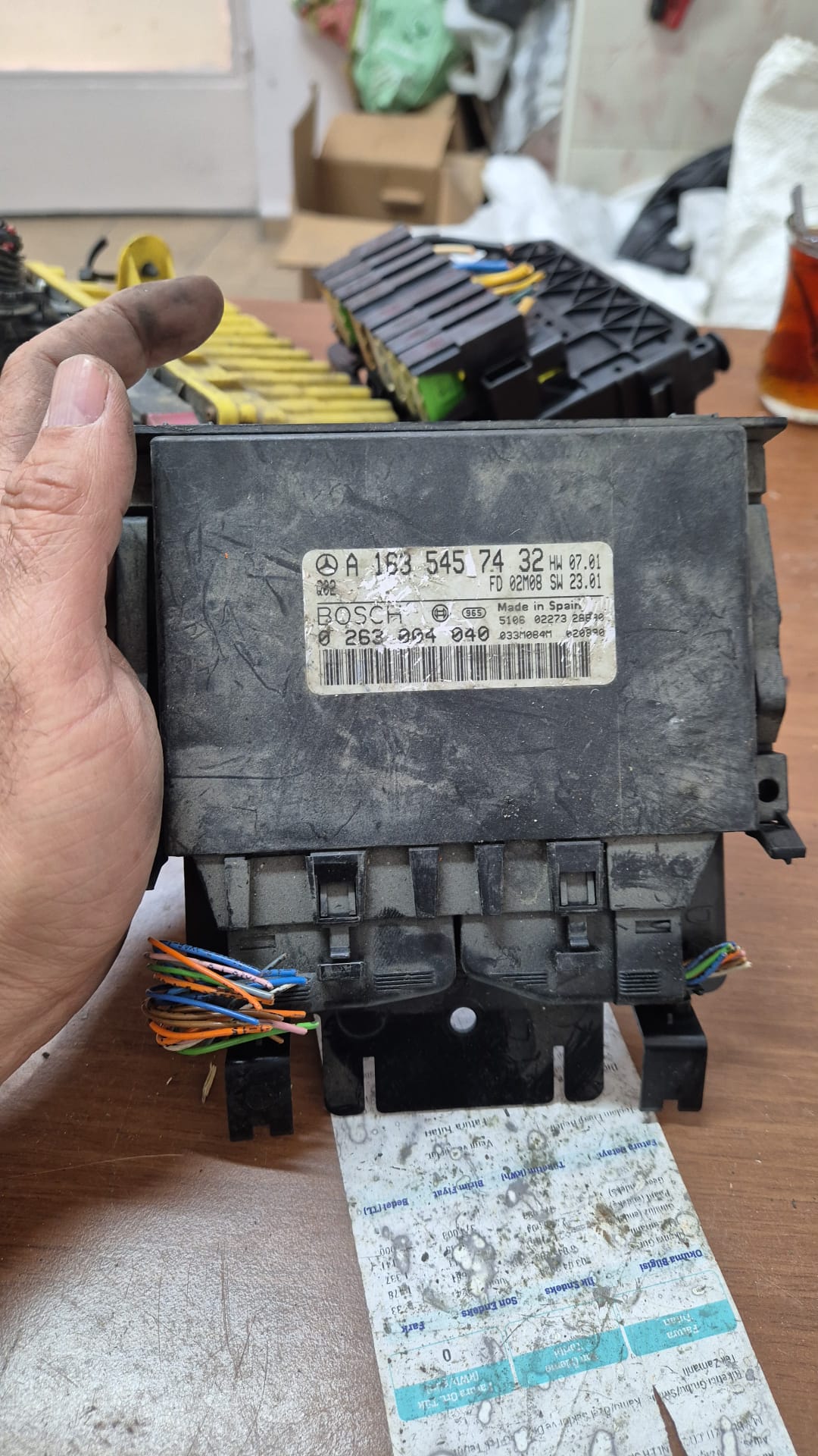 MERCEDES W163 ML PARK SENSÖR BEYNİ A1635457432